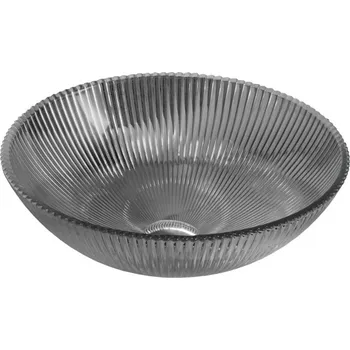 Umyvadlo Mexen Zuri skleněné umyvadlo na desku 39 x 39 cm, černé - 24193970 Koupelnové umyvadla