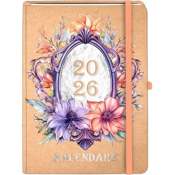 Kalendář Kalendarz książkowy A5 2026 Kraft tygodniowy Lustro