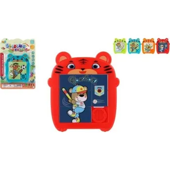 Hlavolam Přesouvačka hlavolam zvířátko plast 9x10cm 4 barvy na kartě