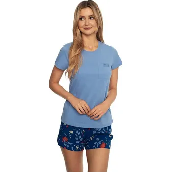 Dámské pyžamo Dámské pyžamo Ava modré - XL