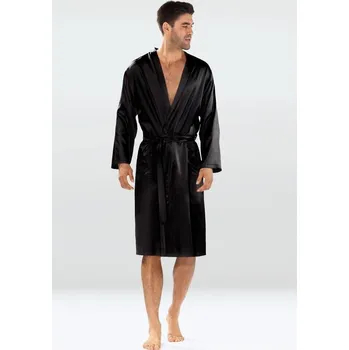 Pánský župan Pánský saténový župan Christian černý - L