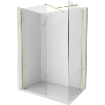 Mexen Kioto-X sprchová stěna Walk-in 120 x 100 cm, transparentní 10 mm, zlato kartáčované - 800-120-202-55-00-100-X Sprchové stěny