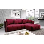 Rozkládací rohová sedačka ASPENDO vínová