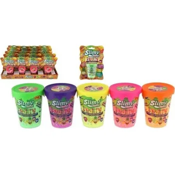 Modelovací hmota Sliz - hmota 100g v barvě ovoce 8cm 5 druhů v plastové krabičce na kartě