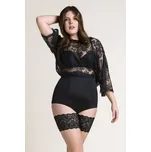 Samodržící Ochranné pásky na stehna krajka černé - M/L