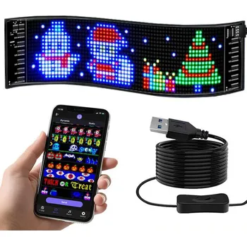 LED panel Programovatelný LED panel do auta s dálkovým ovládáním