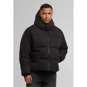 Pánská casual bunda Puffer Jacket With Flap Hood - black 3XL
