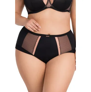 Kalhotky Dámské kalhotky 442/1 Luisse black - GORSENIA černá 4XL