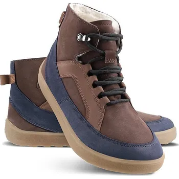 Pánská zimní obuv boty Be Lenka York - Brown & Navy 39