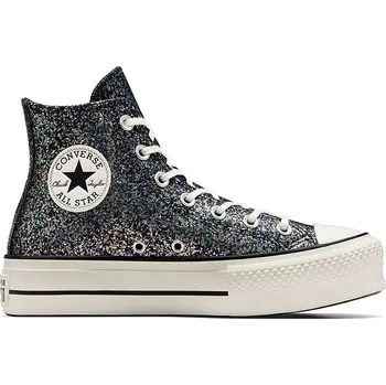 Dámská obuv boty Converse Chuck Taylor All Star Lift Platform Glitter Hi - A09551/Into The Void/Egret/Black 39.5