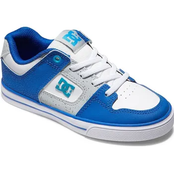 Chlapecké tenisky boty DC Pure Elastic - XWSB/White/Grey/Blue 36.5