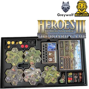 Příslušenství k deskovým hrám Upgrade pro deskovou hru Heroes of Might & Magic III: The Board Game Barva: Černá