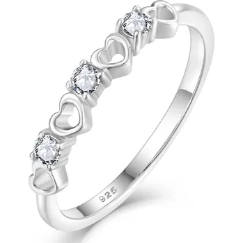 Souprava šperků Bealio BEALIO Stříbrný prsten SRDÍČKA něžná Velikost prstenu: 56 03-13238-2800