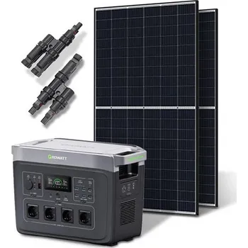 solární set Solární sestava Growatt Infinity 2000 PRO, 800Wp, nabíjecí stanice s měničem 2048Wh