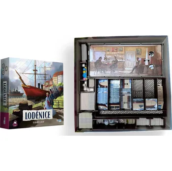 Příslušenství k deskovým hrám Greywolf Loděnice (druhé vydání) - insert pro hru Barva: Hnědá, Doplněk navíc: S jeřábem