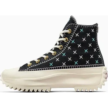 Pánská zimní obuv boty Converse Run Star Hike Platform Crafted Stitching Hi - A08733/Black/Egret/Gold 38.5