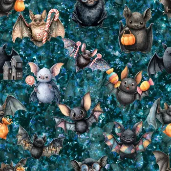 Úplet, Halloweenští netopýrci (E) (Top kvalitní úplet Bella digitisk)