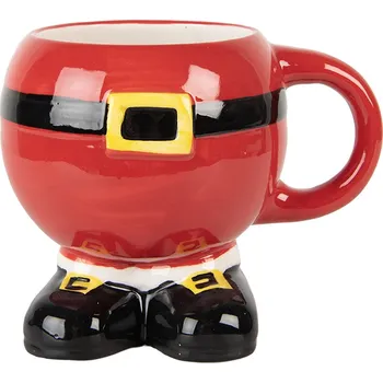 Vánoční dekorace Clayre & Eef - Keramický hrnek SANTA CLAUS 6CEMU0225