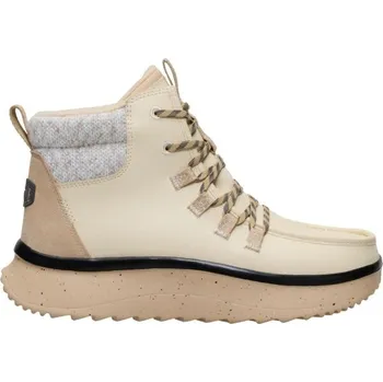 Dámské tenisky Dámská zimní obuv HEY DUDE WENDY PEAK APRES COATED CANVAS 38 Béžová, Šedá, Černá