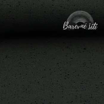 Teplákovina Šedy sprej na khaki (E) (Teplákovina z kolekce Unisex)