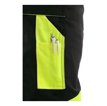 pracovní kraťasy Kalhoty do pasu CXS SIRIUS BRIGHTON, černo-žlutá, vel. 46