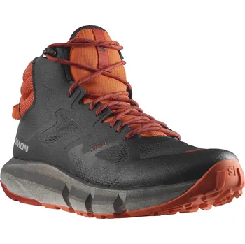 Pánská zimní obuv boty Salomon Predict Hike Mid GTX - Black/Burnt Ochre/Vibrant Orange 42