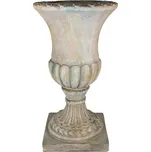 Clayre & Eef - Květináč na stopce z magnesia oxide 5MG0038