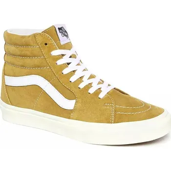 Pánské tenisky boty Vans Sk8-Hi - Pig Suede/Honey Gold/True White 36.5