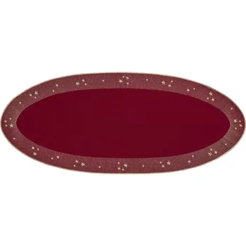 ubrus Sander Ubrus oválný / prostírání Starlight, 36 x 88 cm, burgundy 826957-26