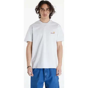 Pánské tričko Tričko Carhartt WIP S/S American Script T-Shirt UNISEX Ash Heather M