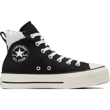 Dámská zimní obuv boty Converse Chuck Taylor All Star Puff Lift Cozy Platform Hi - A09377/Black/Egret/Black 39