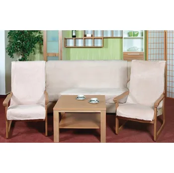 Přehoz na lůžko Brotex Přehoz na sedací soupravu Micro 3+1+1 béžová