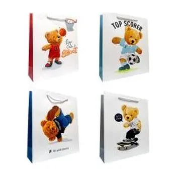 Set školních potřeb Torebka prezentowa dziecięca S Miś sportowiec mix