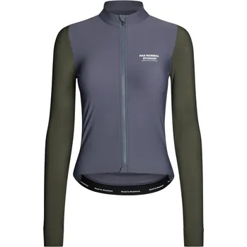 cyklistický dres Pas Normal Studios Women's Mechanism Long Sleeve Jersey - Steel / Dark Olive M