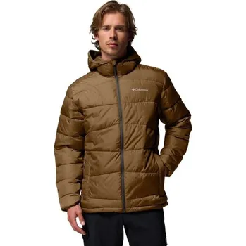 Pánská zimní bunda Columbia FIVEMILE BUTTE II HOODED JACKET S Hnědá, Bílá