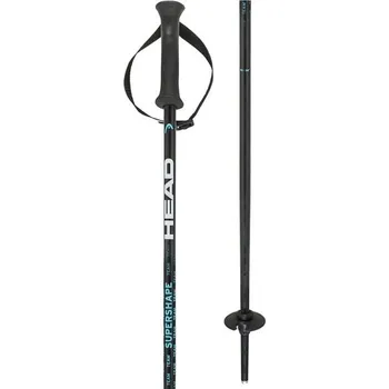 Sjezdová hůlka Juniorské lyžařské hole Head SUPERSHAPE TEAM 110 Černá, Tyrkysová, Bílá