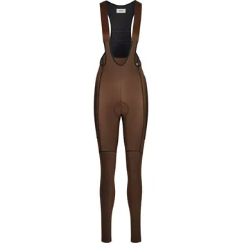 Cyklistické kalhoty Pas Normal Studios Women's Essential Thermal Long Bibs - Light Brown M