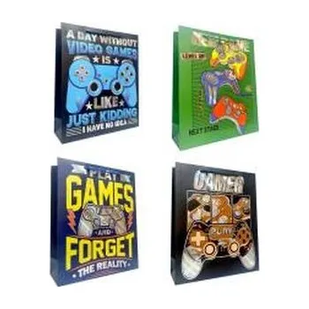 Set školních potřeb Torebka prezentowa M Gamer metalizowana mix