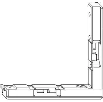 pant MACO úhlová podložka pro křídlový díl spodního závěsu TO, černá (41262)