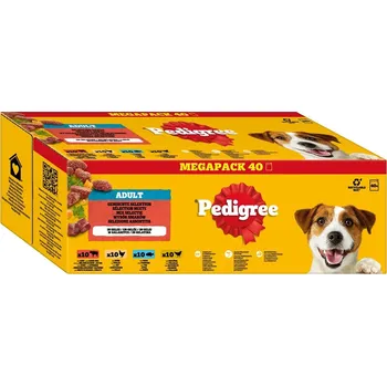 Krmivo pro psa Pedigree Adult smíšený výběr v želé 40x 100 g