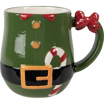 Clayre & Eef - Keramický hrnek SANTA CLAUS 6CEMU0220