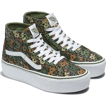 Pánská zimní obuv boty Vans Sk8-Hi Tapered Stackform - Camo Floral Loden Green 39