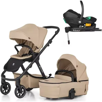 Kočárek PETITE&MARS Kočárek kombinovaný ICON 2v1 LITE RWS + Core Pro i-Size Black Grey + Báze Mocha Beige