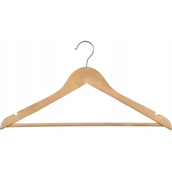 Věšák Věšáky na oblečení RONDO dřevěné, světle hnědé (5 ks)