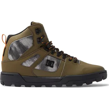 Pánská zimní obuv boty DC Pure High -Top WR Boot - OB2/Olive/Black 46.5