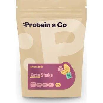 Protein Protein a Co Protein&Co. Ketoshake – proteinový dietní koktejl 1 kg Příchuť: Strawberry milkshake