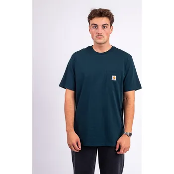 Pánské tričko Carhartt WIP S/S Pocket T-Shirt Deep Lagoon XL