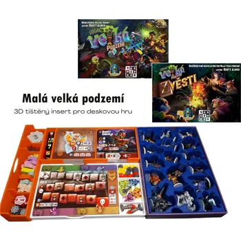 Příslušenství k deskovým hrám Printables Malá velká podzemí - insert pro hru Barva: Černá