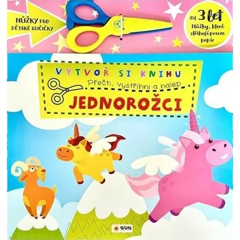Bystrá hlava Vytvoř knihu Jednorožci - Přečti, vystřihni, nalep 3+