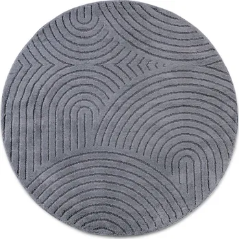 Koberec ELLE Decoration Kusový koberec New York 106206 Antracite kruh Rozměry koberců: 160x160 (průměr) kruh
